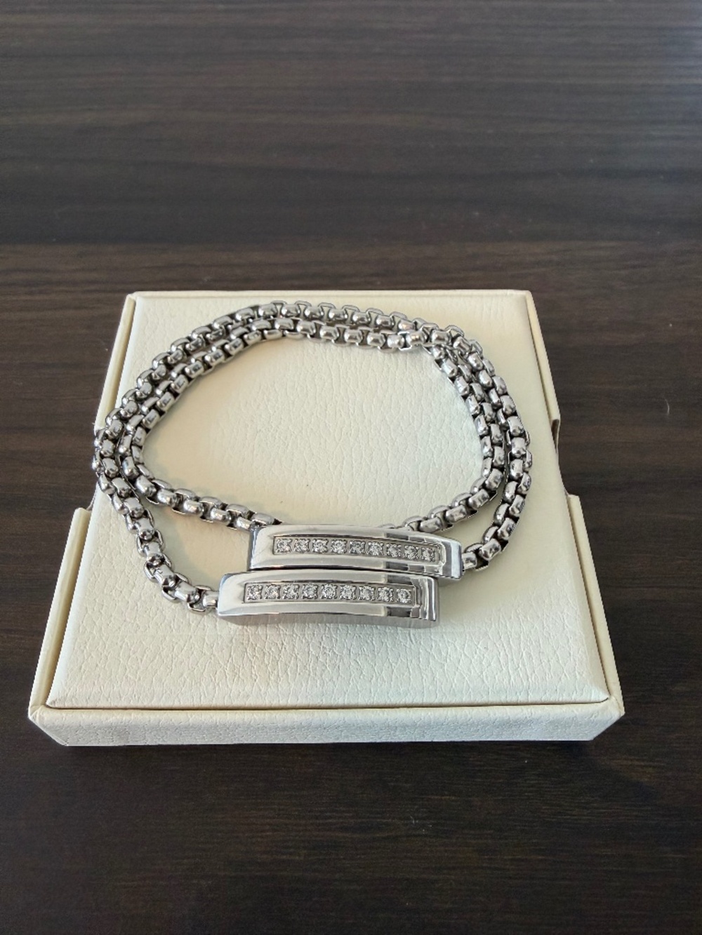 2/$20 Tocara Stainless Steel Double Chain Bracelet
